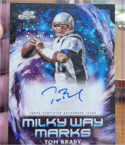 2024 Topps Chrome Cosmic Milky Way Marks Tom Brady — front