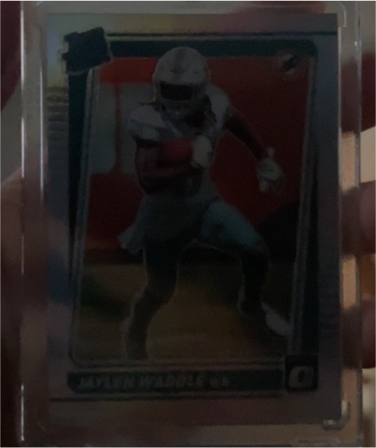 2021 Donruss Optic #227 Jaylen Waddle Rookie Card — front