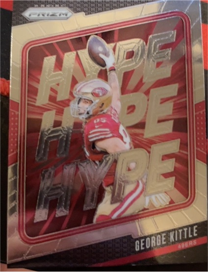 2024 Panini Prizm #8 George Kittle Hype — front