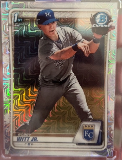 2020 Bowman Chrome #BCP-25 Bobby Witt Jr. — front