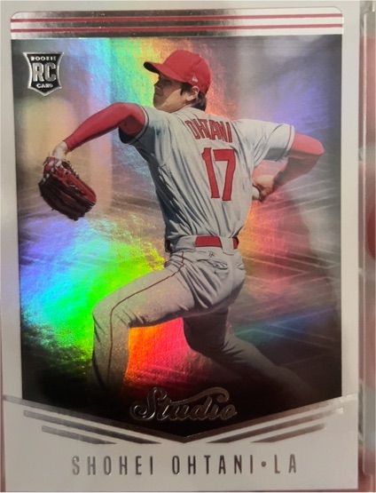 2018 Panini Chronicles Studio #3 Shohei Ohtani Rookie Card — front