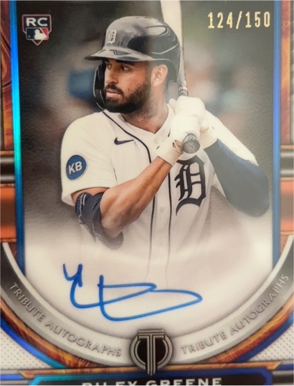 2023 Topps Tribute #TA-RG Riley Greene — front