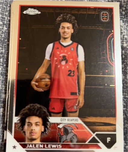 2023-24 Topps Chrome Overtime Elite #8 Jalen Lewis City Reapers — front
