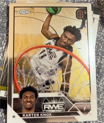 2023-24 Topps Chrome Overtime Elite #100 Karter Knox — front