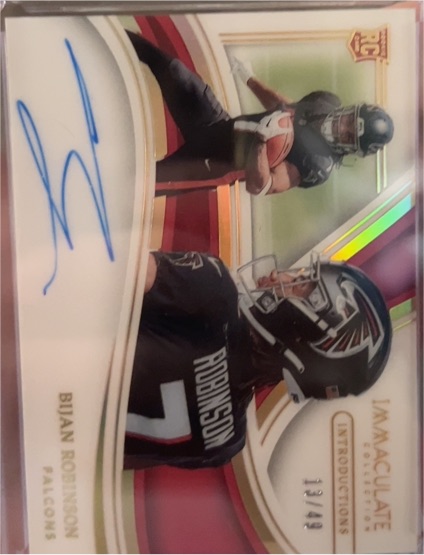 2023 Panini Immaculate Introductions #1 Bijan Robinson — front
