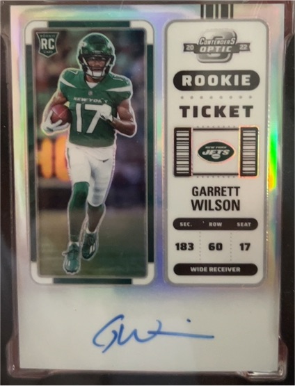 2022 Panini Contenders Optic #117 Garrett Wilson Rookie Ticket — front
