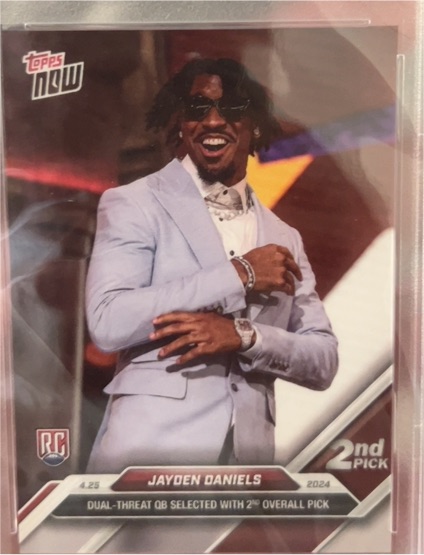 2024 Topps Now #D-2 Jayden Daniels — front