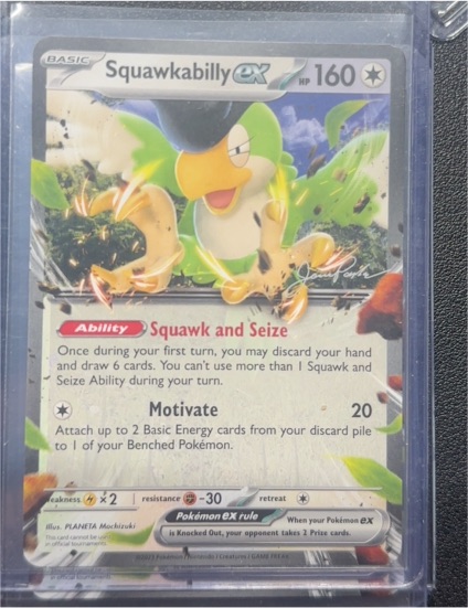 2024 Pokémon TCG Paldean Fates #075/091 Squawkabilly ex — front