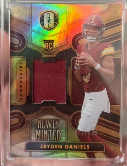 2024 Panini Gold Standard Newly Minted Patch #NMM-JDS Jayden Daniels — front