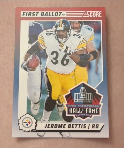 2024 Score First Ballot #10 Jerome Bettis — front