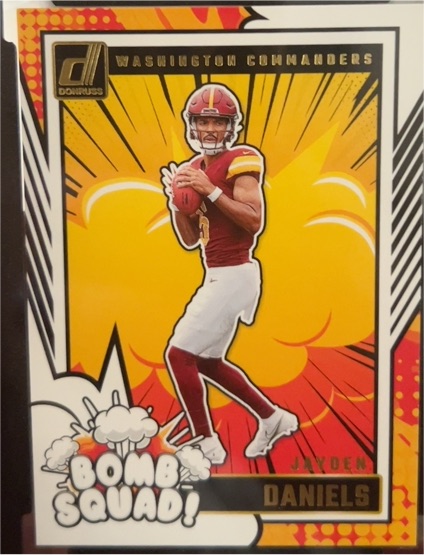 2024 Panini Donruss #29 Jayden Daniels Bomb Squad — front