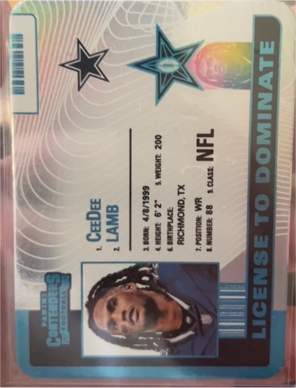 2024 Panini Contenders License to Dominate #14 CeeDee Lamb — front