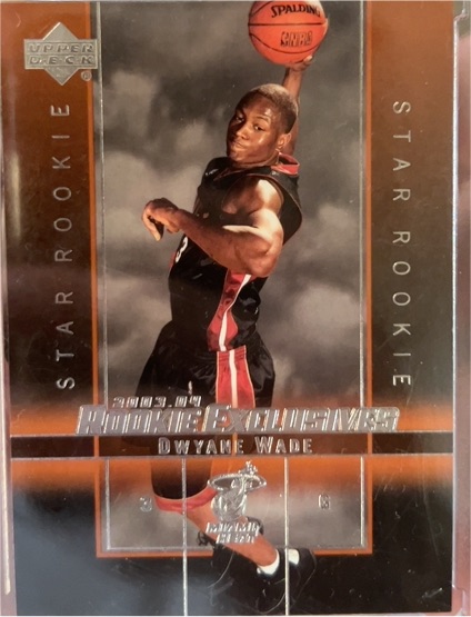 2003-04 Upper Deck Rookie Exclusives #5 Dwyane Wade — front
