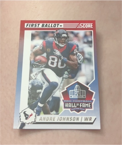 2024 Score First Ballot #3 Andre Johnson — front