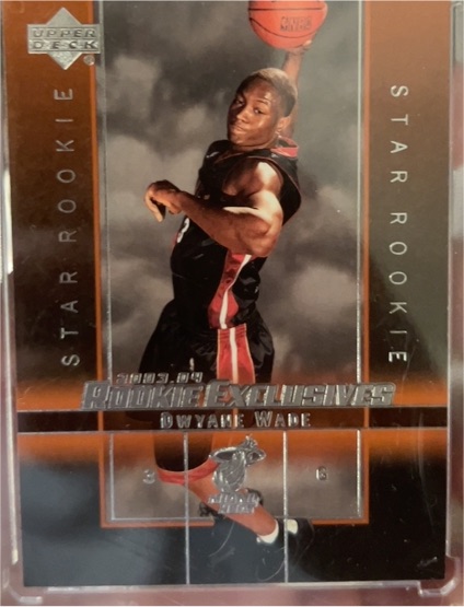 2003-04 Upper Deck Rookie Exclusives #5 Dwyane Wade — front