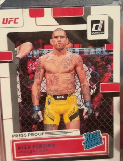 2023 Donruss UFC #209 Alex Pereira Rated Rookie — front