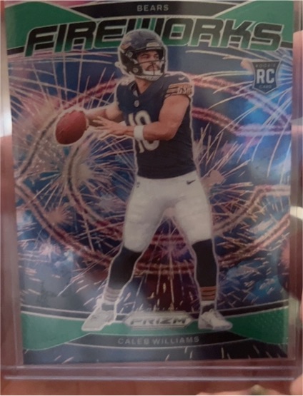 2024 Panini Prizm Fireworks #25 Caleb Williams — front