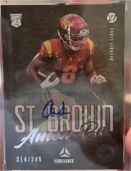 2021 Panini Luminance #187 Amon-Ra St. Brown — front