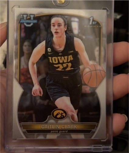 2023 Bowman University Chrome #50 Caitlin Clark — front