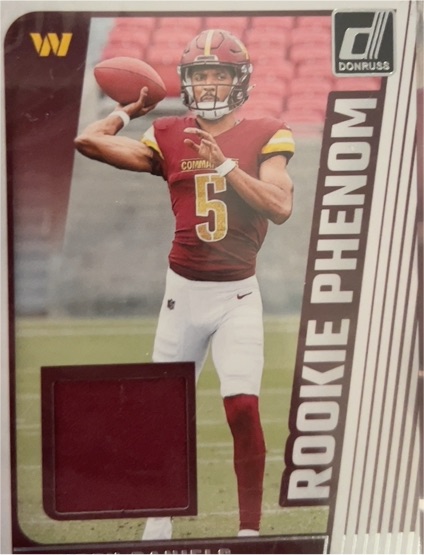 2024 Donruss #RPJ-JDA Jayden Daniels Rookie Phenom Patch — front
