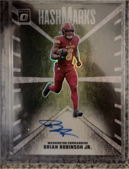 2024 Donruss Optic Hash Marks #HM-BRJ Brian Robinson Jr. — front