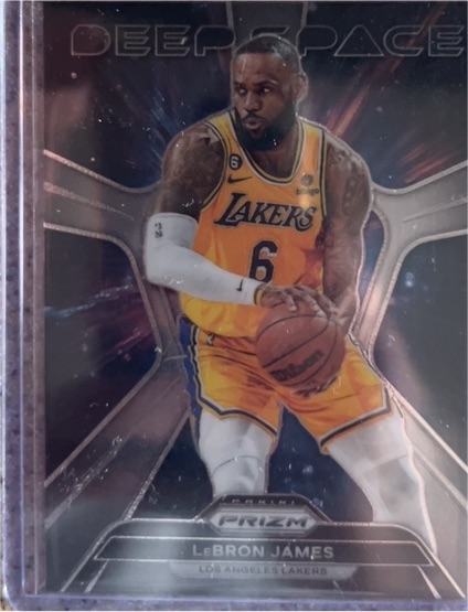 2023-24 Panini Prizm #7 LeBron James Deep Space — front