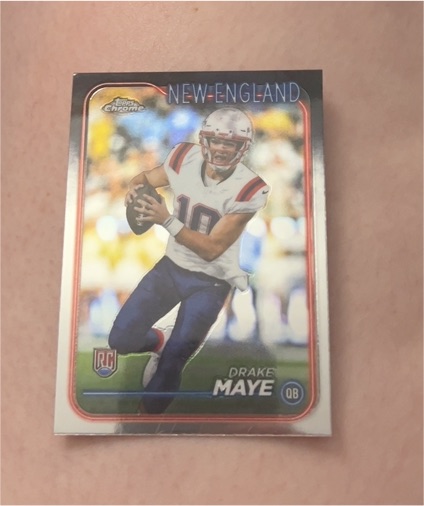 2024 Topps Chrome #203 Drake Maye — front
