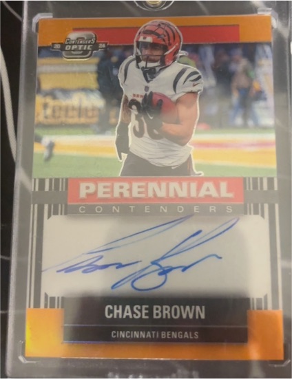 2024 Panini Contenders Optic Perennial Contenders Chase Brown — front