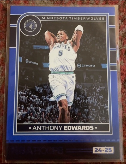 2024-25 Panini NBA Hoops #181 Anthony Edwards — front