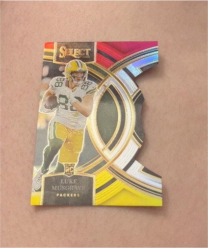 2023 Panini Select Premier Level Die-Cut Luke Musgrave — front