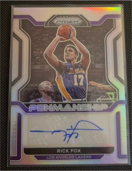 2021-22 Panini Prizm #PM-RFX Rick Fox Penmanship — front
