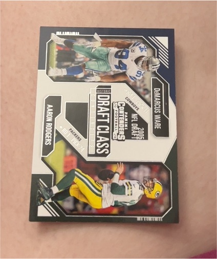2024 Panini Contenders Historic Draft Class #22 DeMarcus Ware/Aaron Rodgers — front