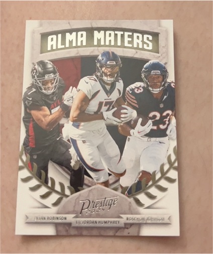 2024 Panini Prestige Alma Maters #2 Bijan Robinson, Lil'Jordan Humphrey, Roschon Johnson — front