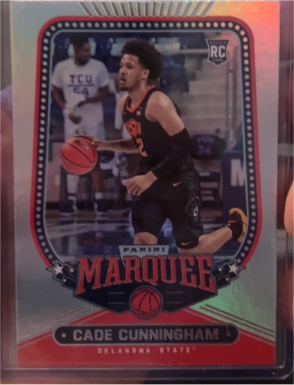 2021 Panini Chronicles Draft Picks Marquee #141 Cade Cunningham — front