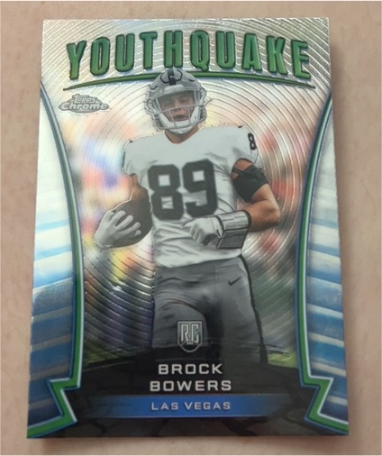 2024 Topps Chrome #Y-17 Brock Bowers Youthquake — front