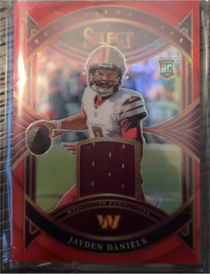 2024 Panini Select Rookie Swatches #RS-JDS Jayden Daniels — front