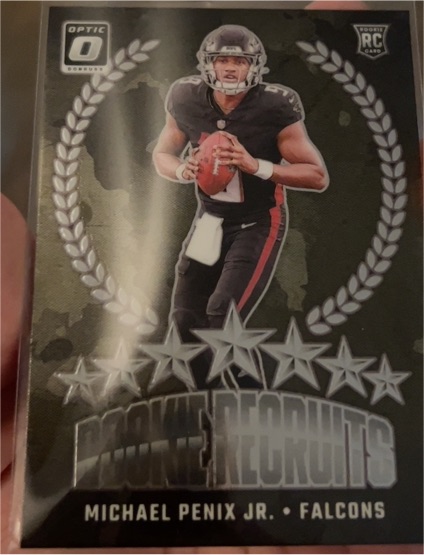 2024 Panini Donruss Optic Rookie Recruits Michael Penix Jr. — front