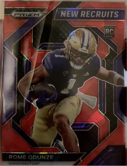 2024 Panini Prizm Draft Picks New Recruits #NR-ROE Rome Odunze — front