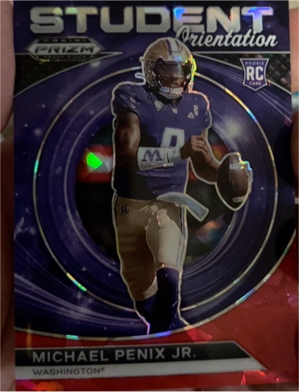 2024 Panini Prizm Draft Picks #SO-MPJ Michael Penix Jr. Student Orientation — front