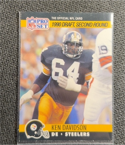 1990 Pro Set #712 Ken Davidson — front