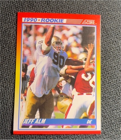 1990 Score #298 Jeff Alm Rookie Card — front