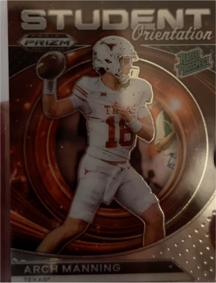 2024 Panini Prizm Draft Picks Student Orientation #SO-AM Arch Manning — front