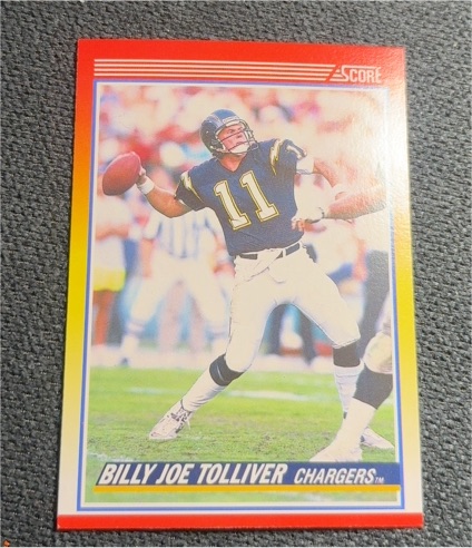 1990 Score #280 Billy Joe Tolliver — front