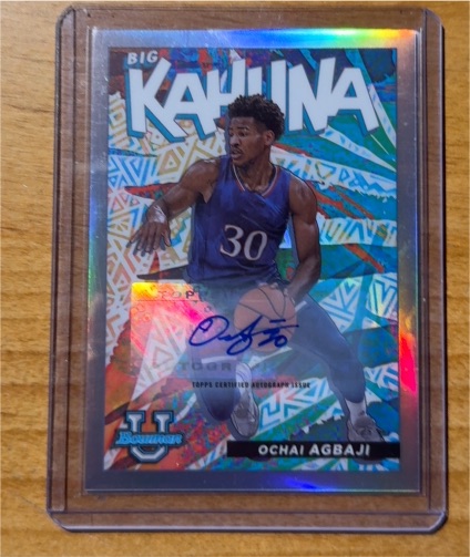 2021 Bowman University Big Kahuna #BK-15 Ochai Agbaji — front