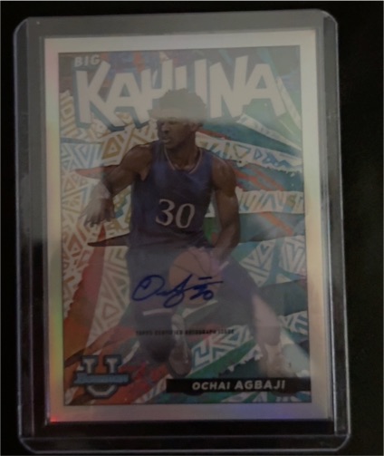 2021 Bowman University Big Kahuna #BK15 Ochai Agbaji — front