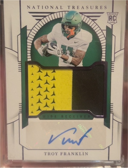 2024 Panini National Treasures Collegiate #89 Troy Franklin — front