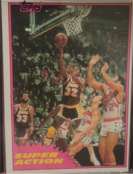 1981-82 Topps #W109 Magic Johnson — front