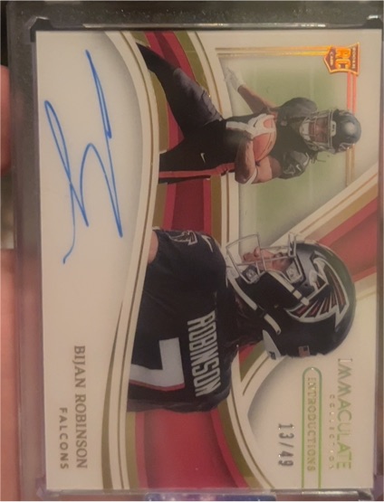 2023 Panini Immaculate #13 Bijan Robinson — front