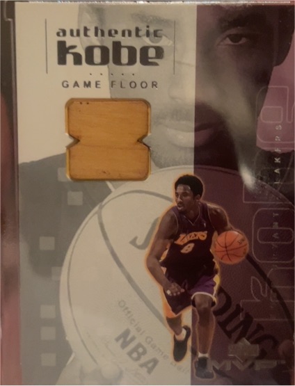 2001-02 Upper Deck MVP #KBF3 Kobe Bryant Authentic Game Used Floor — front