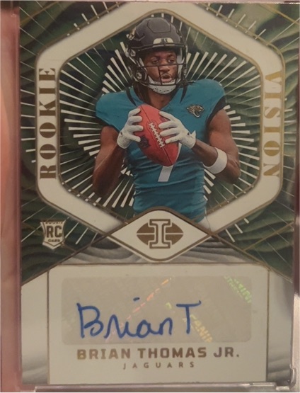 2024 Panini Illusions Rookie Vision Signatures #RVS-BTJ Brian Thomas Jr. — front